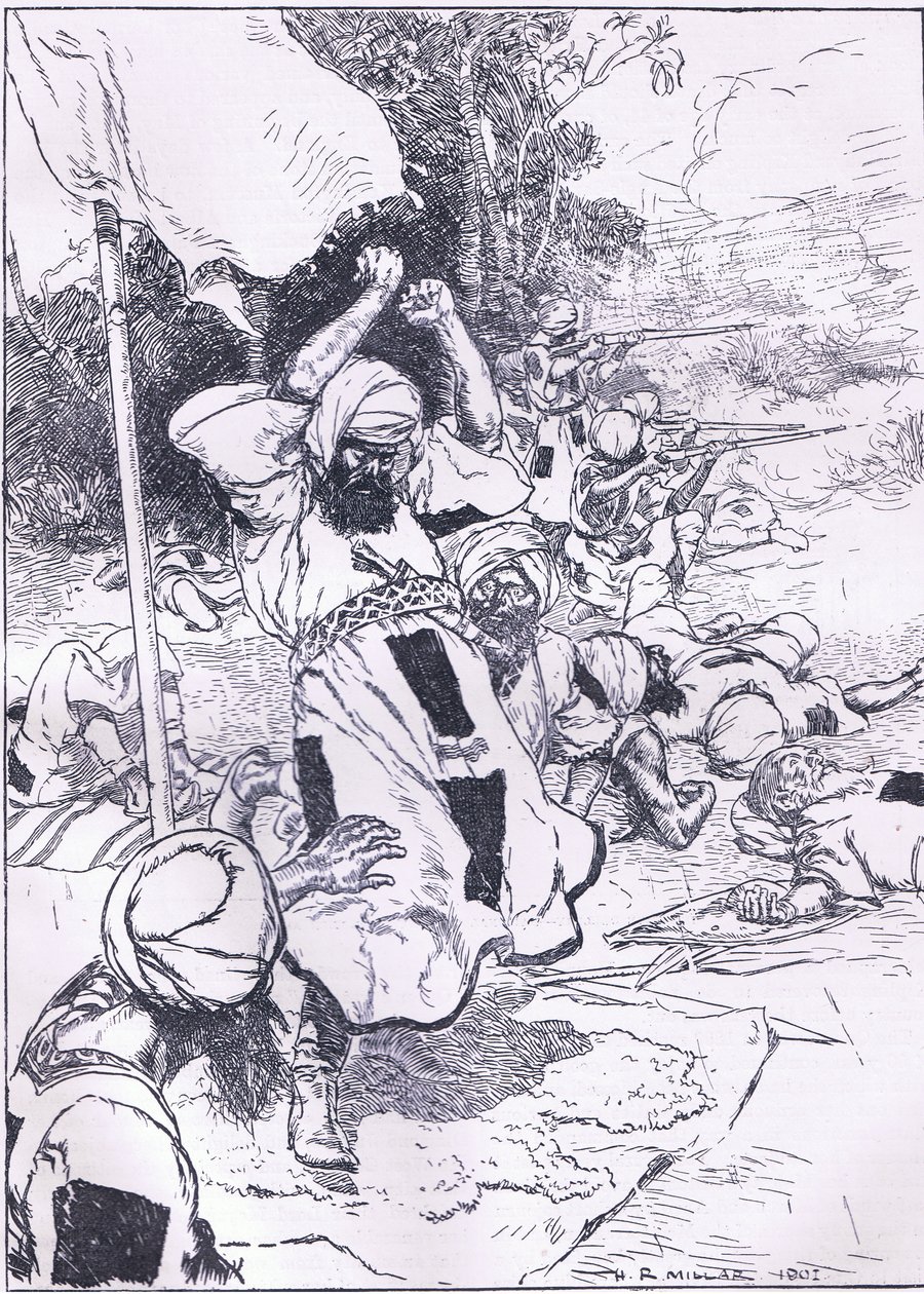 A morte do califa, ilustração deCassells História da Inglaterra, de 1900 de Harold Robert Millar