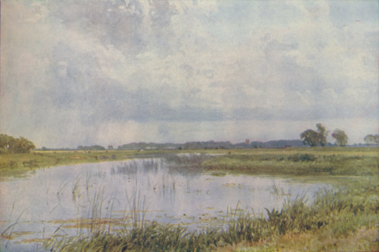 Um rio em uma planície, 1910 de Harold Sutton Palmer