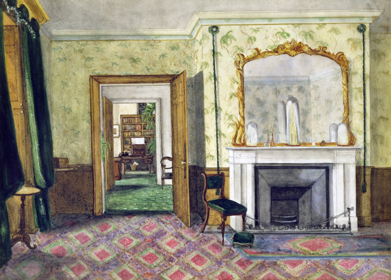 O apartamento de Michael Faraday na Royal Institution, 1850-55 de Harriet Jane Moore