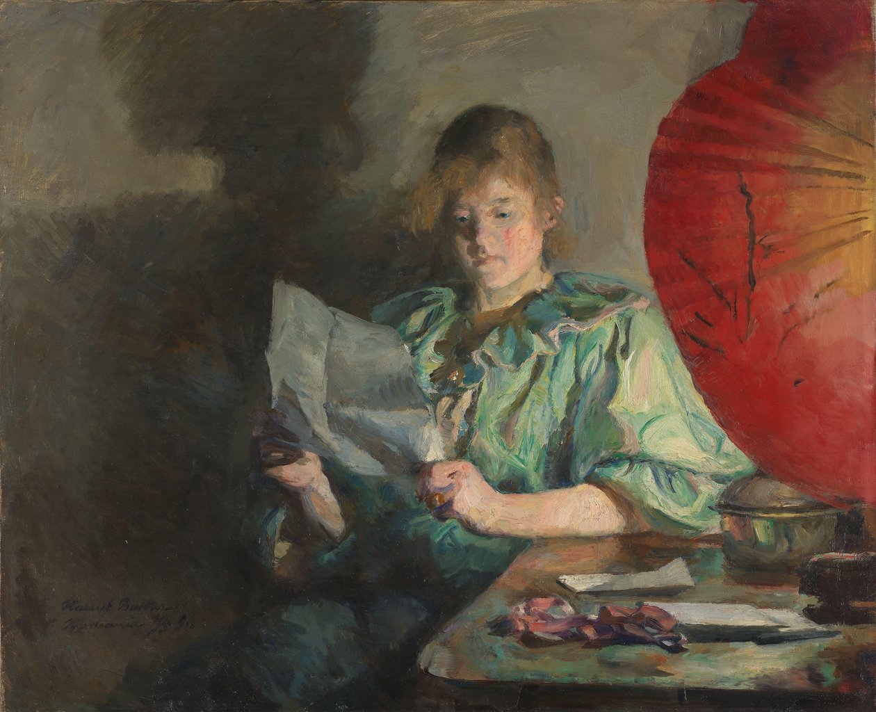 Noite, Interior de Harriet Backer