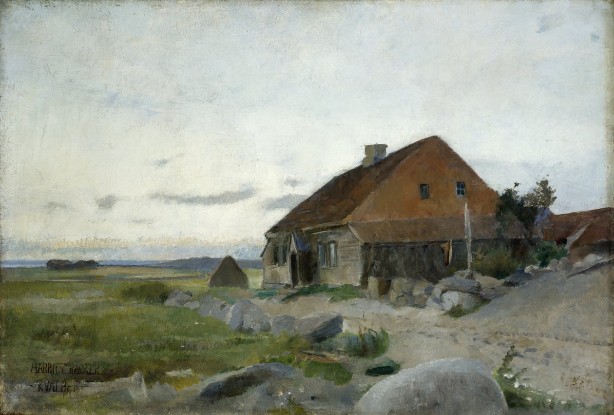 De Kvalbein (óleo sobre tela) de Harriet Backer