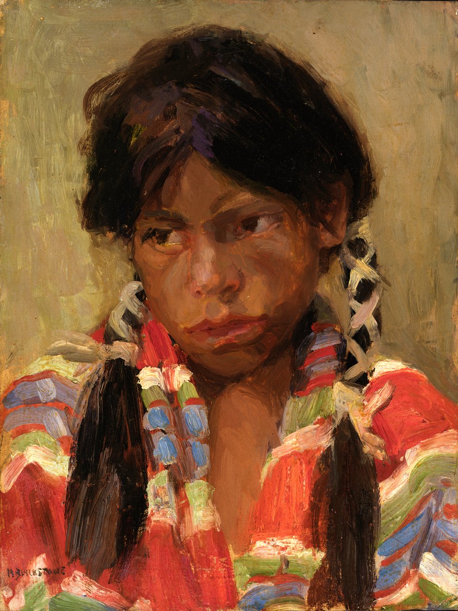 Menino indiano Joe Archelita, 1918. de Harriet Blackstone