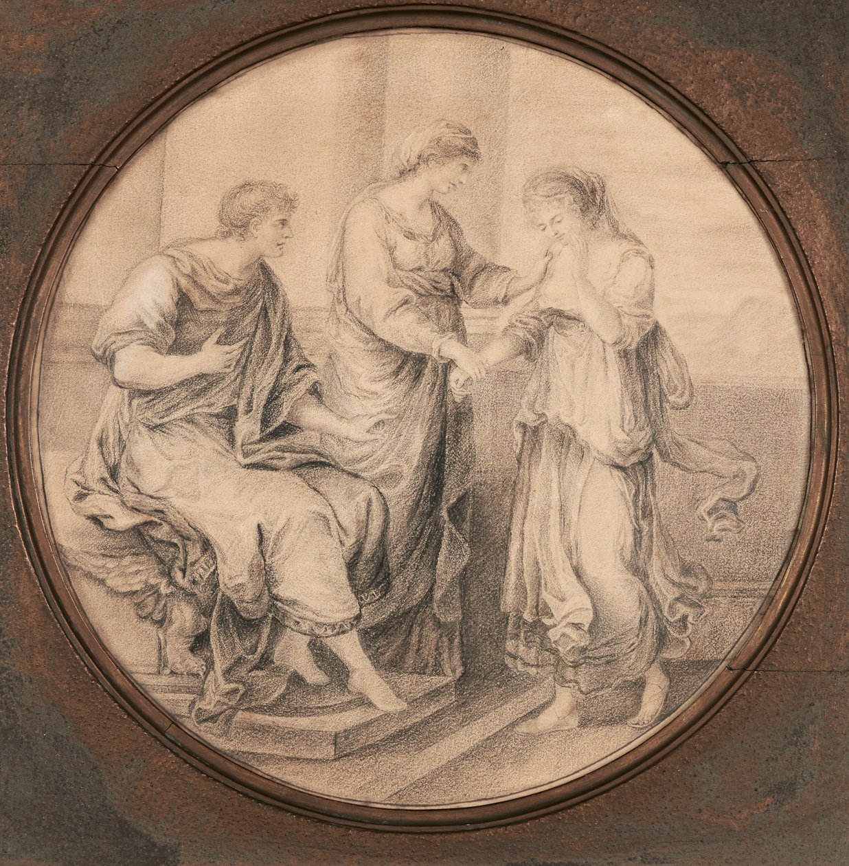 Uma de duas imagens clássicas depois de Angelica Kauffmann de Harriet Todd