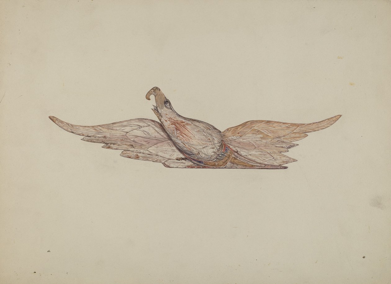 Águia Bellamy Esculpida Pequena, c. 1939. de Harriette Gale