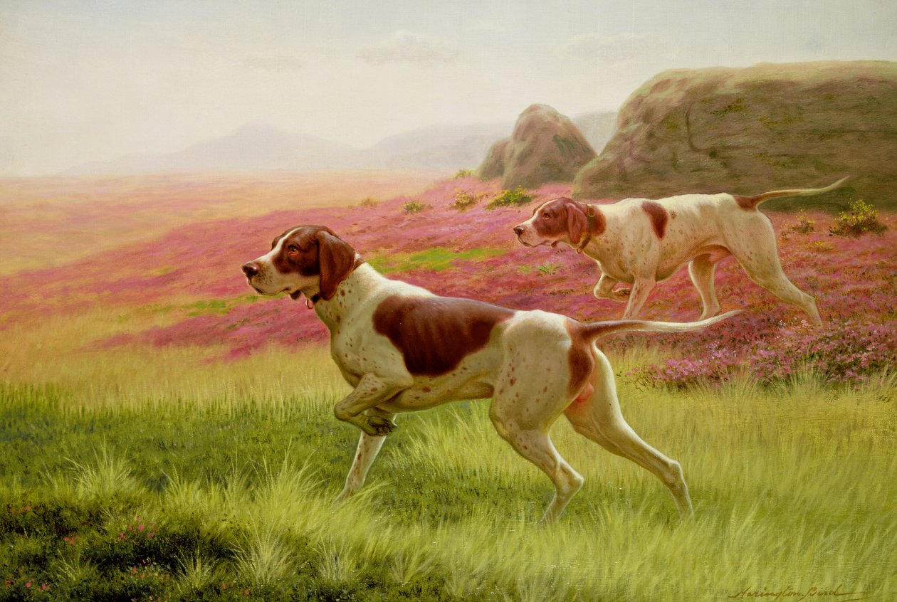 Ponteiros em uma paisagem do século XIX de Harrington Bird