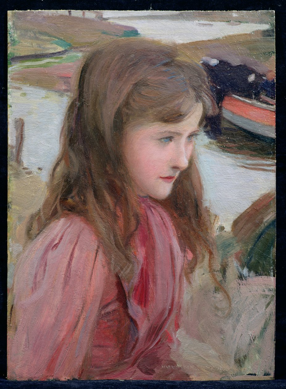 Estudo de uma jovem garota, 1898 de Harrington Mann