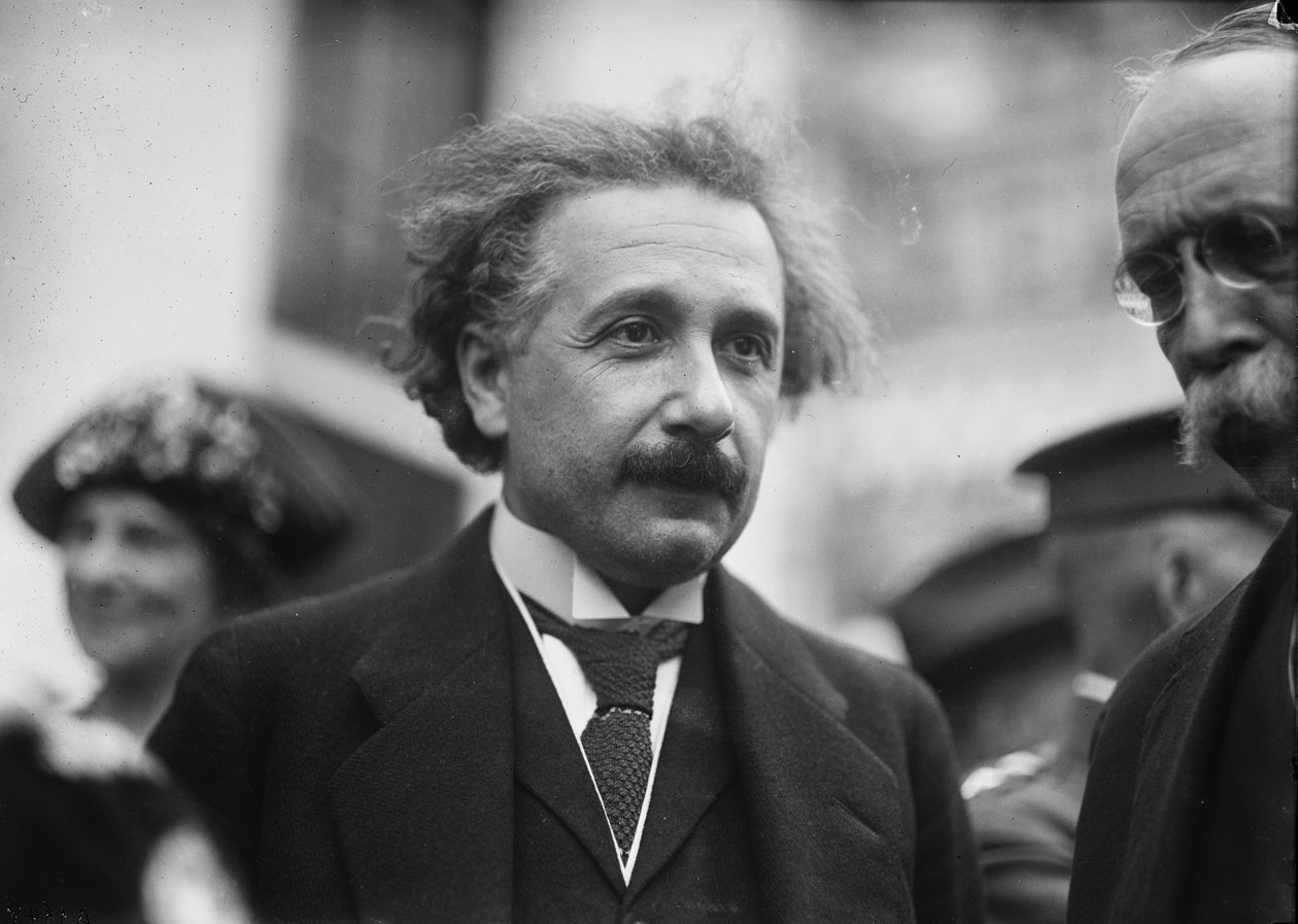 Albert Einstein, Washington, c.1922 (fotografia a preto e branco) de Harris & Ewing