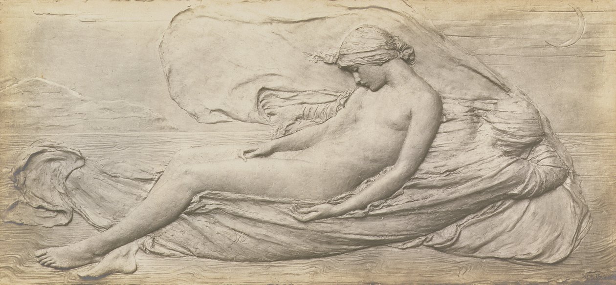 A História da Psique: Psyche Borne de Zephyr (bronze prateado) (veja também 198358 e 198359) de Harry Bates