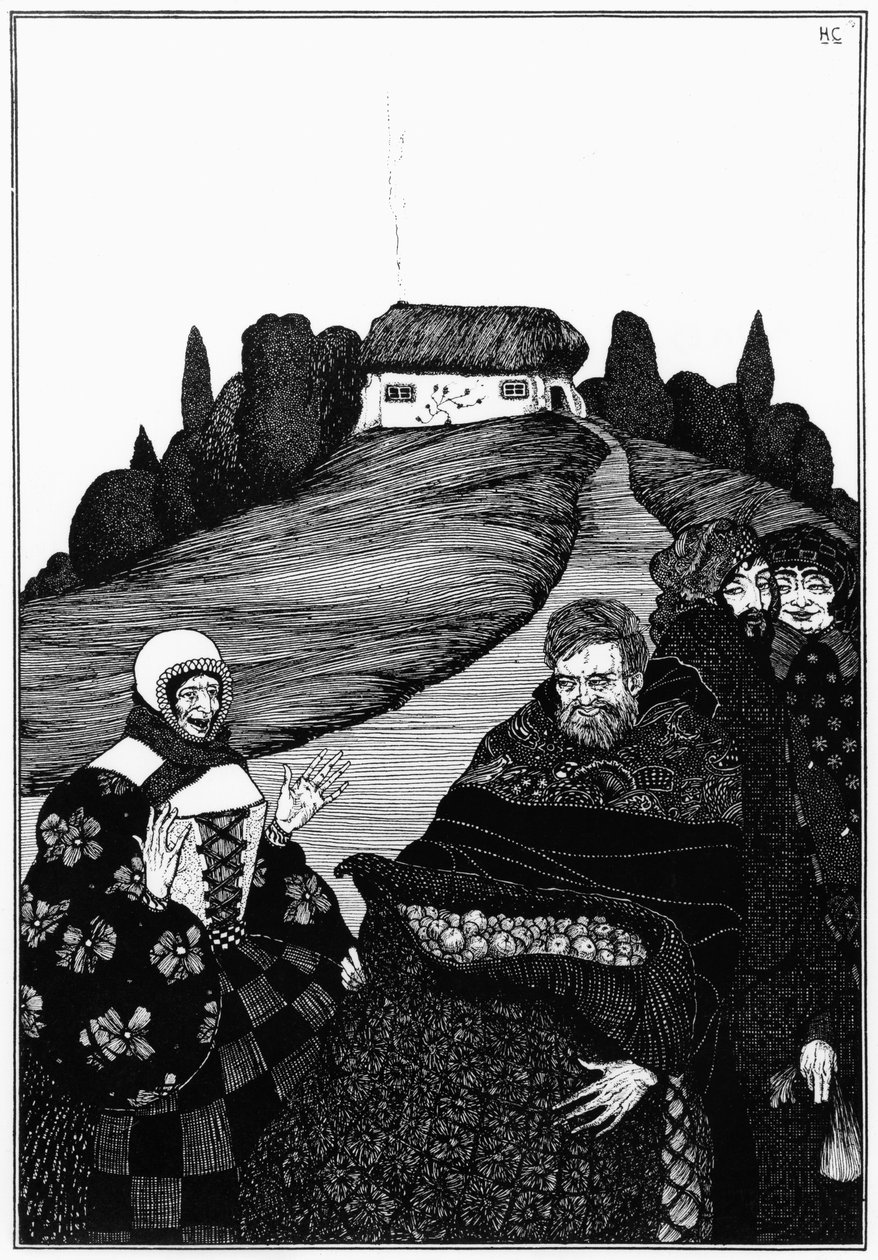Ilustração para &39;O que o velho faz tem sempre razão&39; de &39;Fairy Tales&39; de Hans Christian Andersen (1805-75) publicado em Londres, c.1910 de Harry Clarke