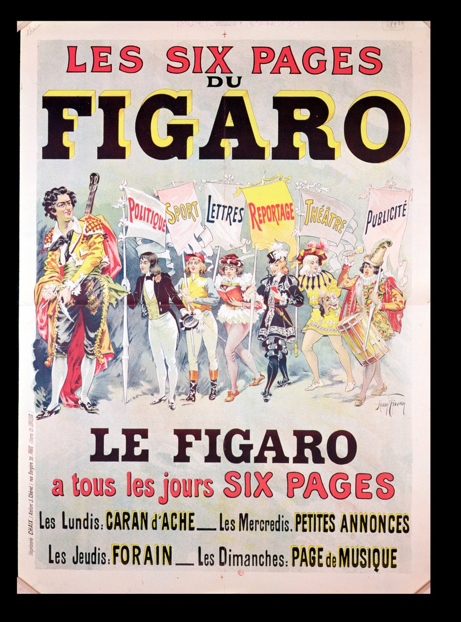 Propaganda para o Le Figaro, final do século XIX de Harry Finney