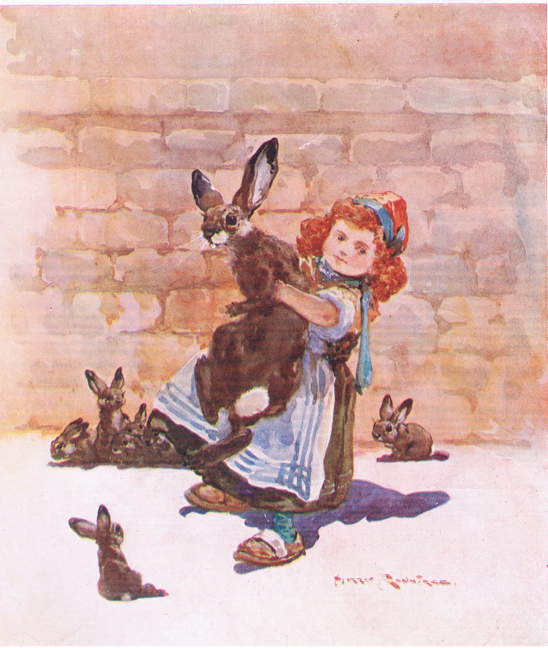 Uma braçada (lito colorido) de Harry Rountree