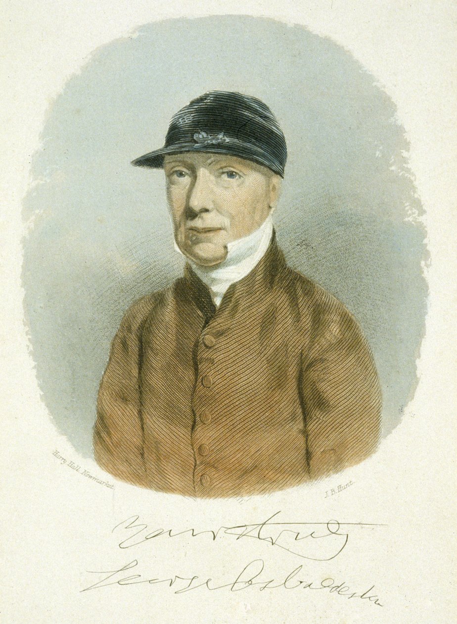 George Osbaldeston (1787-1866) 1866, gravado por J.B. Hunt (aquatint colorido) de Harry (after) Hall