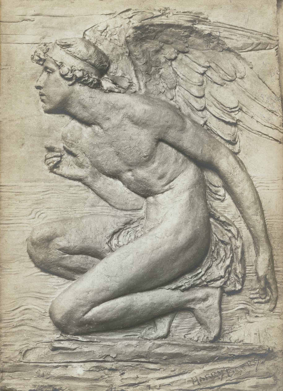 A História da Psique: Cupido (bronze prateado) (veja 198359 e 201279) de Harry Bates