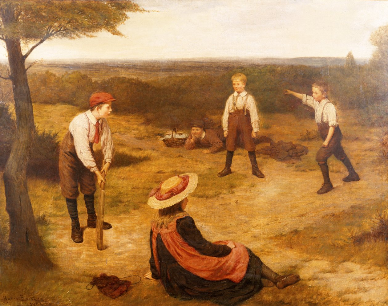 O jogo de críquete de Harry Brooker
