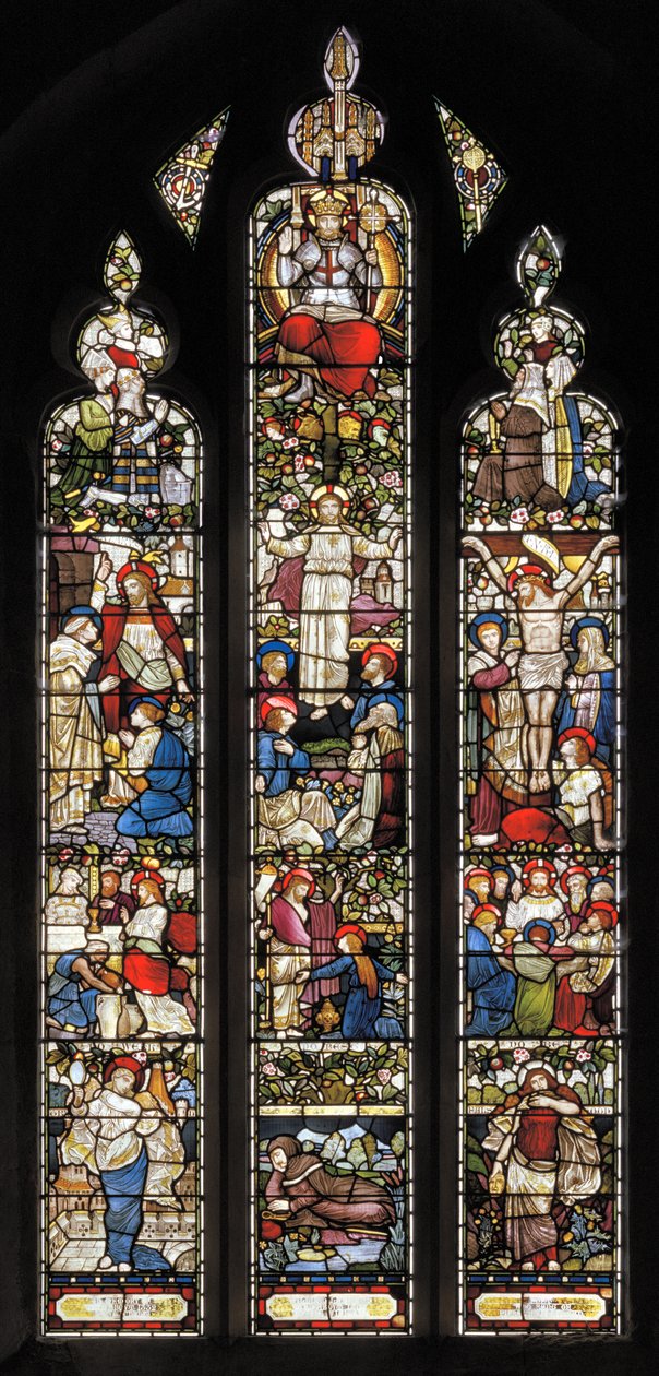 Piers Ploughman, de William Langland, 1873 (vitral) de Harry Burrow