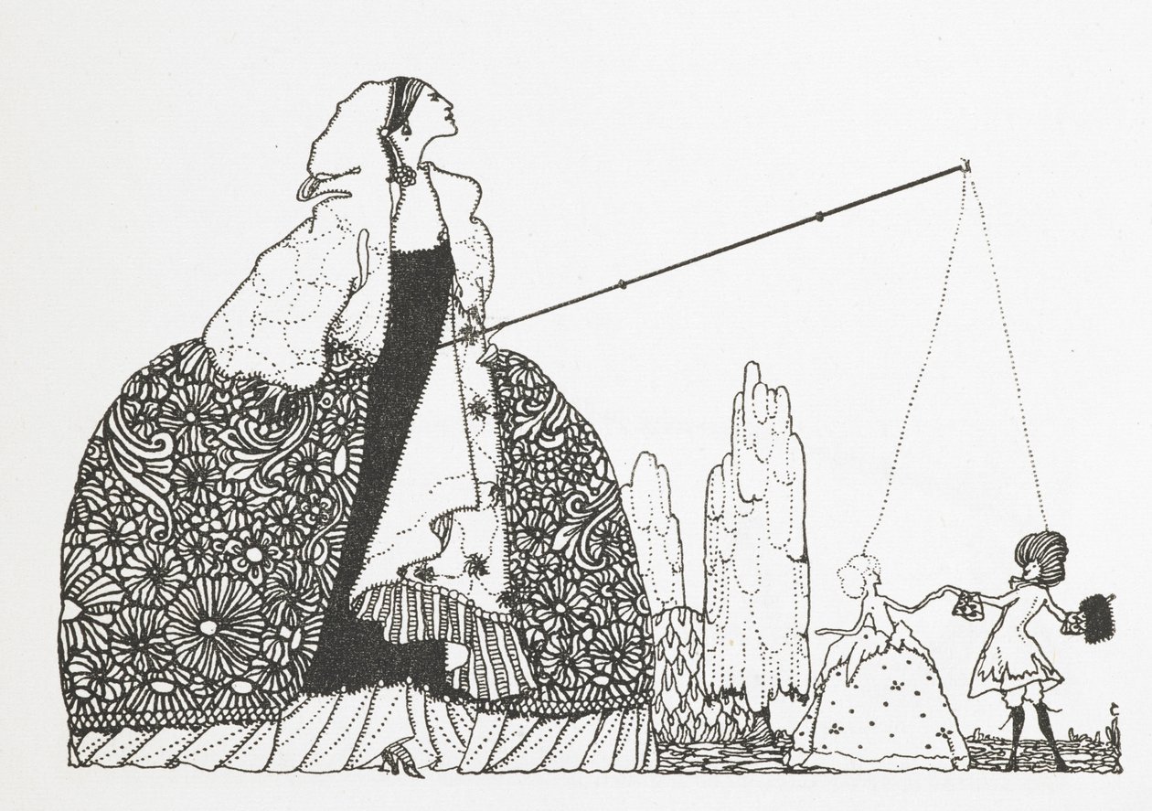 Uma mulher como mestre de marionetas. de Harry Clarke