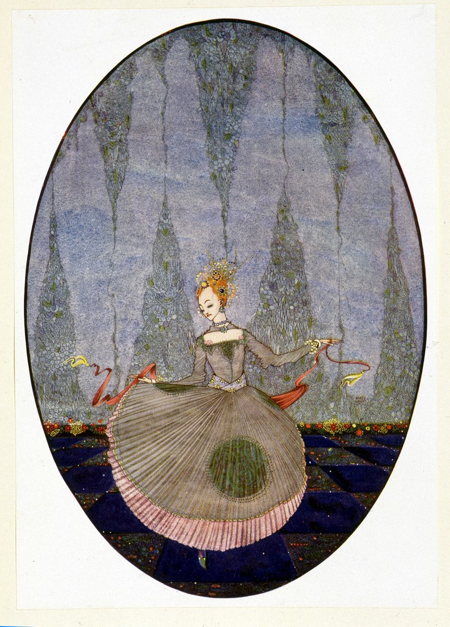Dançando sobre o chão como ainda ninguém tinha dançado - em "A Pequena Sereia" de Andersen de Harry Clarke