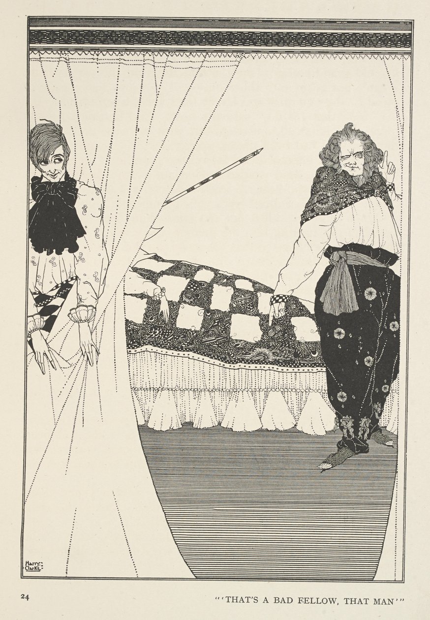 O Grande Pai Natal e o Pequeno Pai Natal.
É um tipo mau, aquele homem. de Harry Clarke