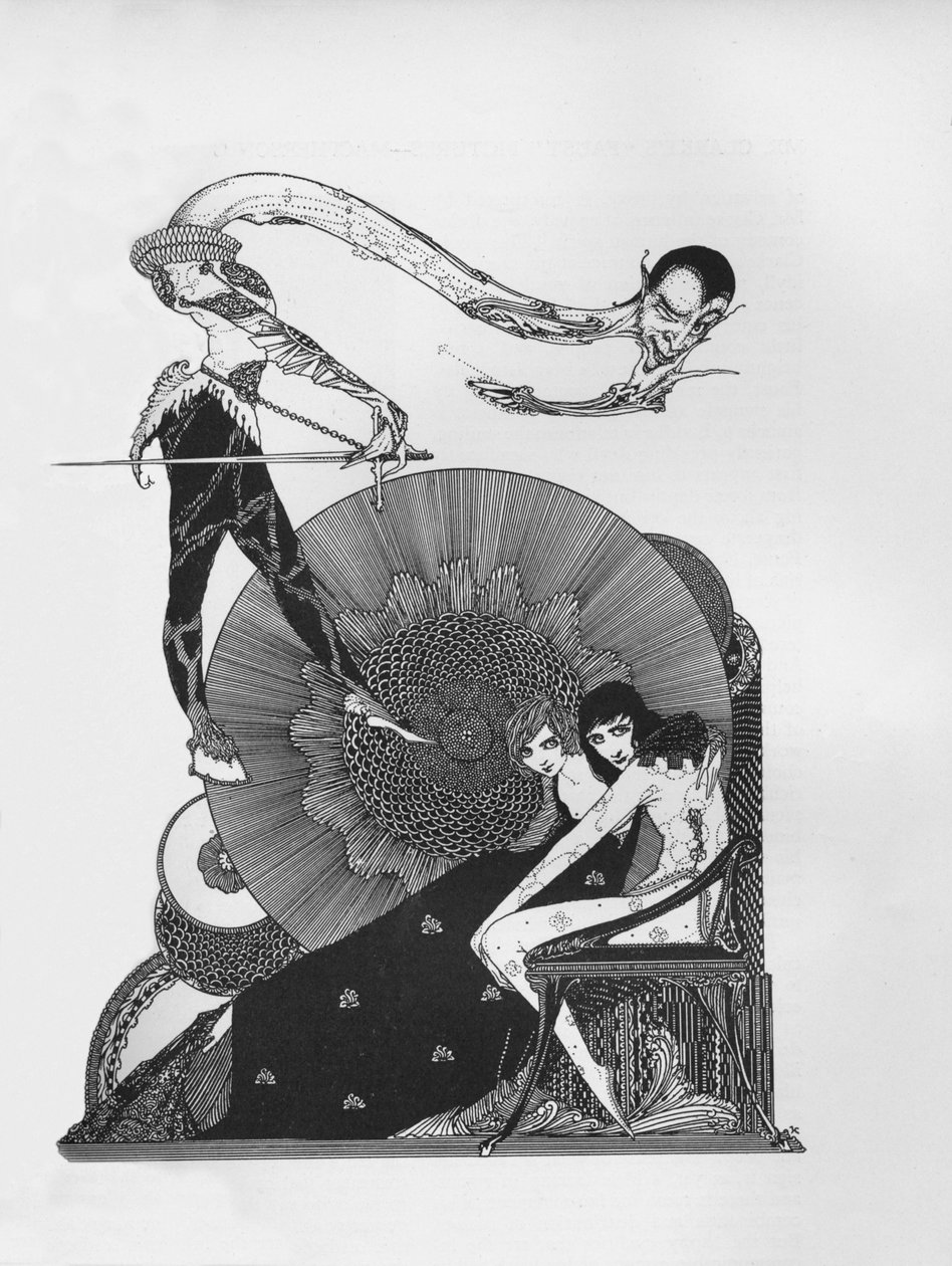 Meio título de Goethes Faust, 1925 de Harry Clarke