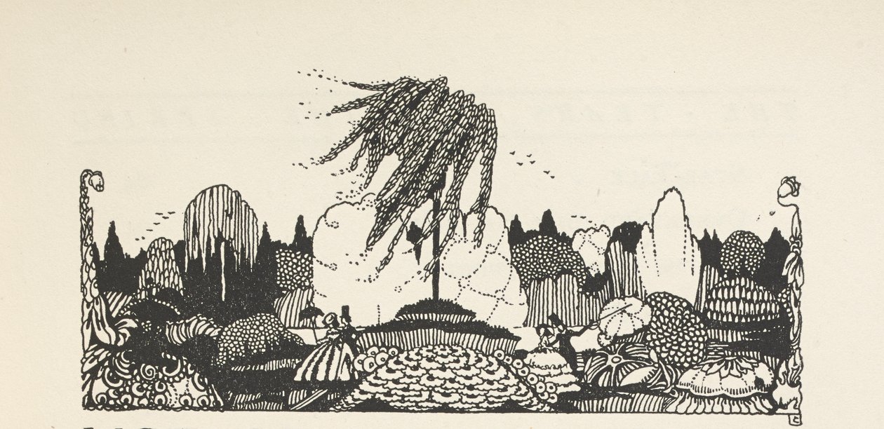 Ilustração no topo da lista de ilustrações. de Harry Clarke