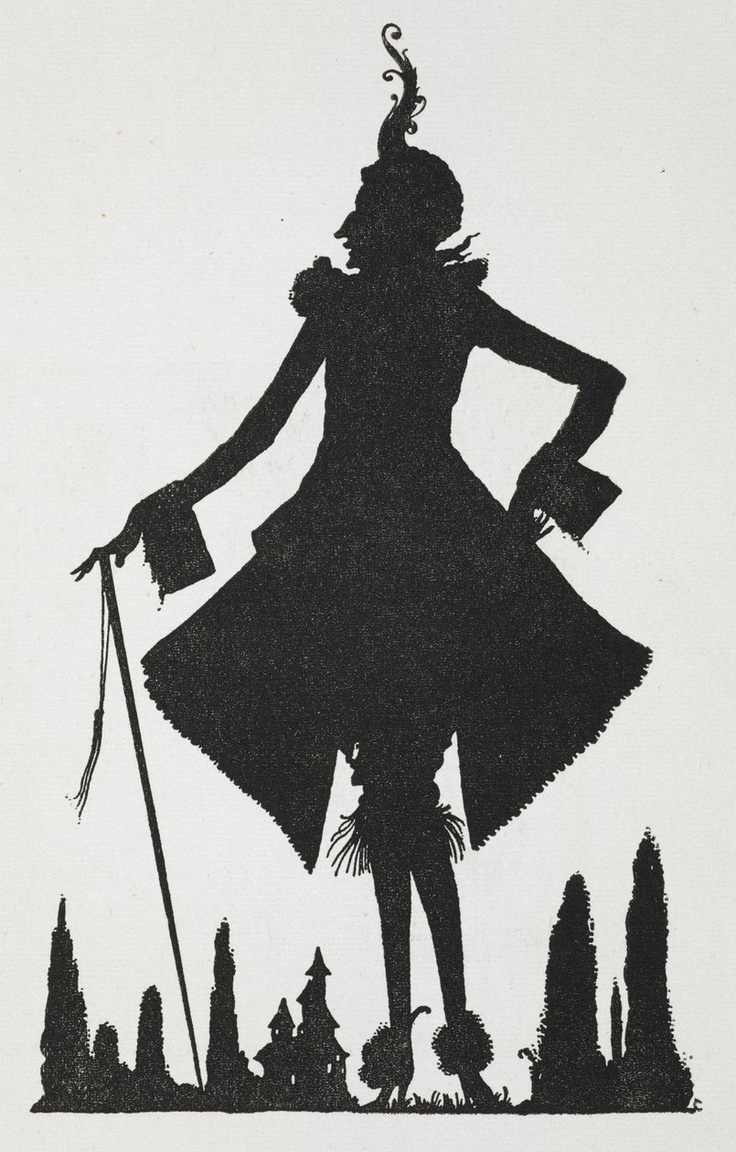 Ilustração para a história "Riquet com o tufo". de Harry Clarke