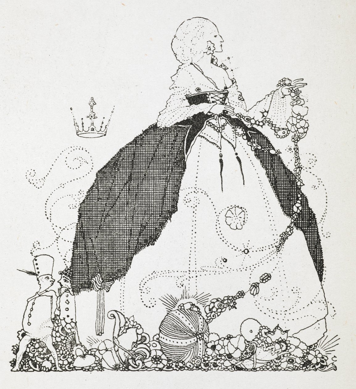 Ilustração para a história "A Fada". de Harry Clarke