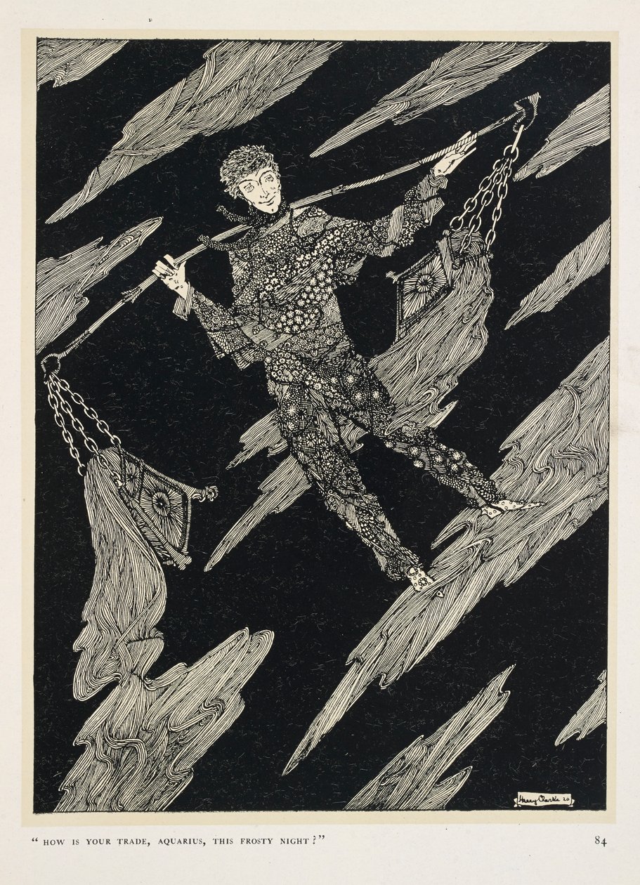 Conversa de estrelas. "Como está o teu comércio, Aquário, nesta noite gelada?" de Harry Clarke