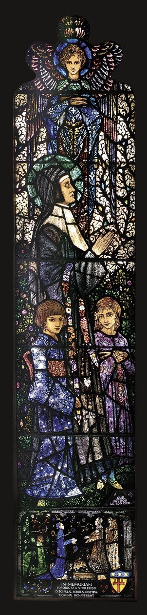A Beata Julie com dois filhos, 1927 de Harry Clarke