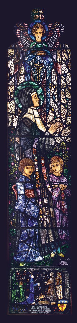 A Beata Julie com dois filhos, 1927 de Harry Clarke