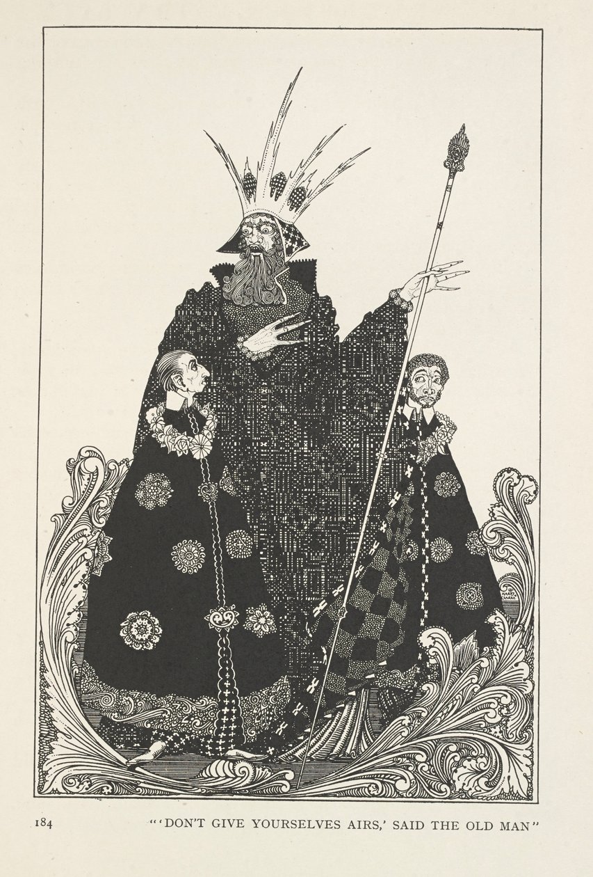 A Colina dos Elfos. "Não se dêem ares", disse o velho. de Harry Clarke