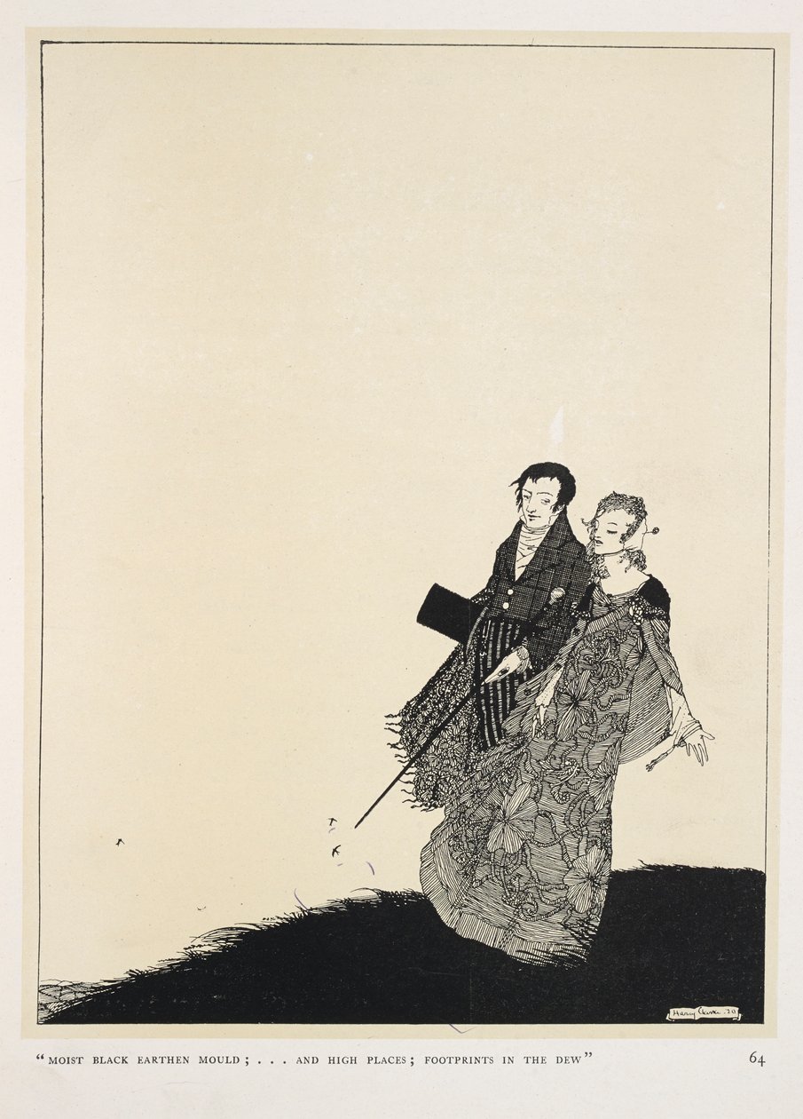 O Grande Amante. "Molde húmido de terra preta;...
e lugares altos; pegadas no orvalho" de Harry Clarke