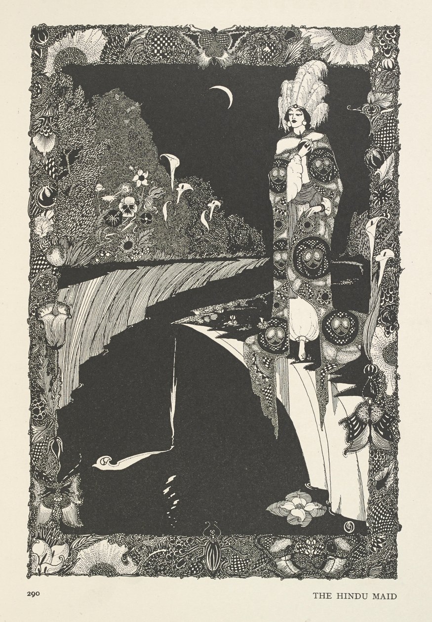 A empregada doméstica Hindu. de Harry Clarke