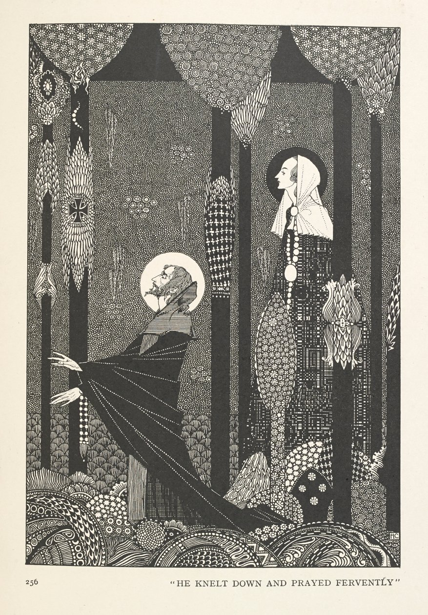 A Filha do Rei dos Pântanos. Ajoelhou-se e rezou fervorosamente. de Harry Clarke