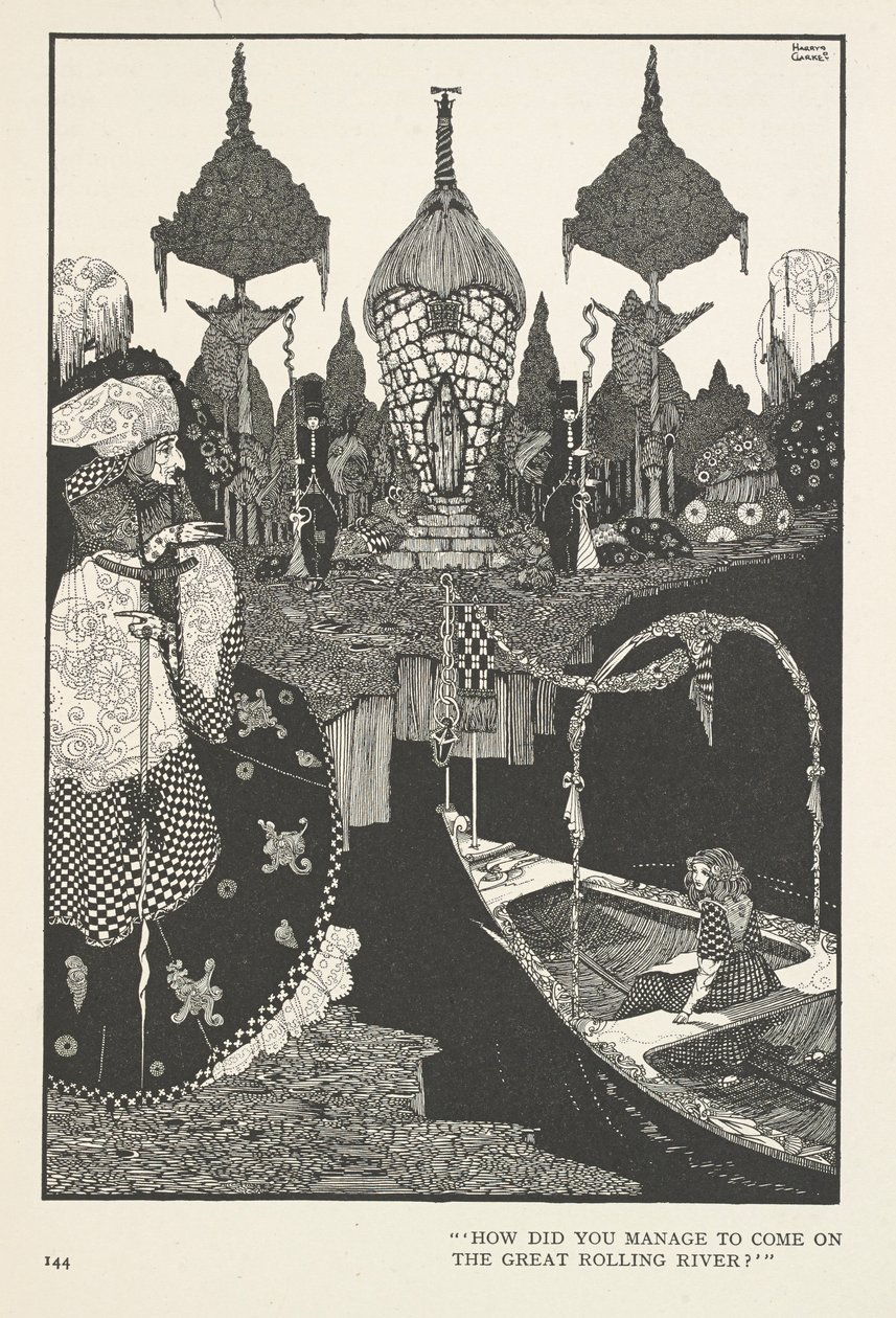 A Rainha da Neve. Como é que conseguiu vir para o grande rio? de Harry Clarke