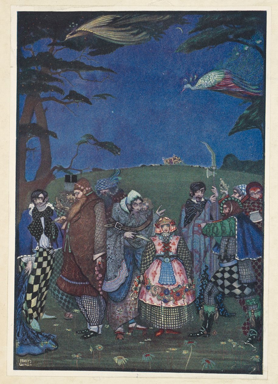 A Rainha da Neve. Ela é gorda - ela é bonita - ela é alimentada com grãos de nozes! de Harry Clarke