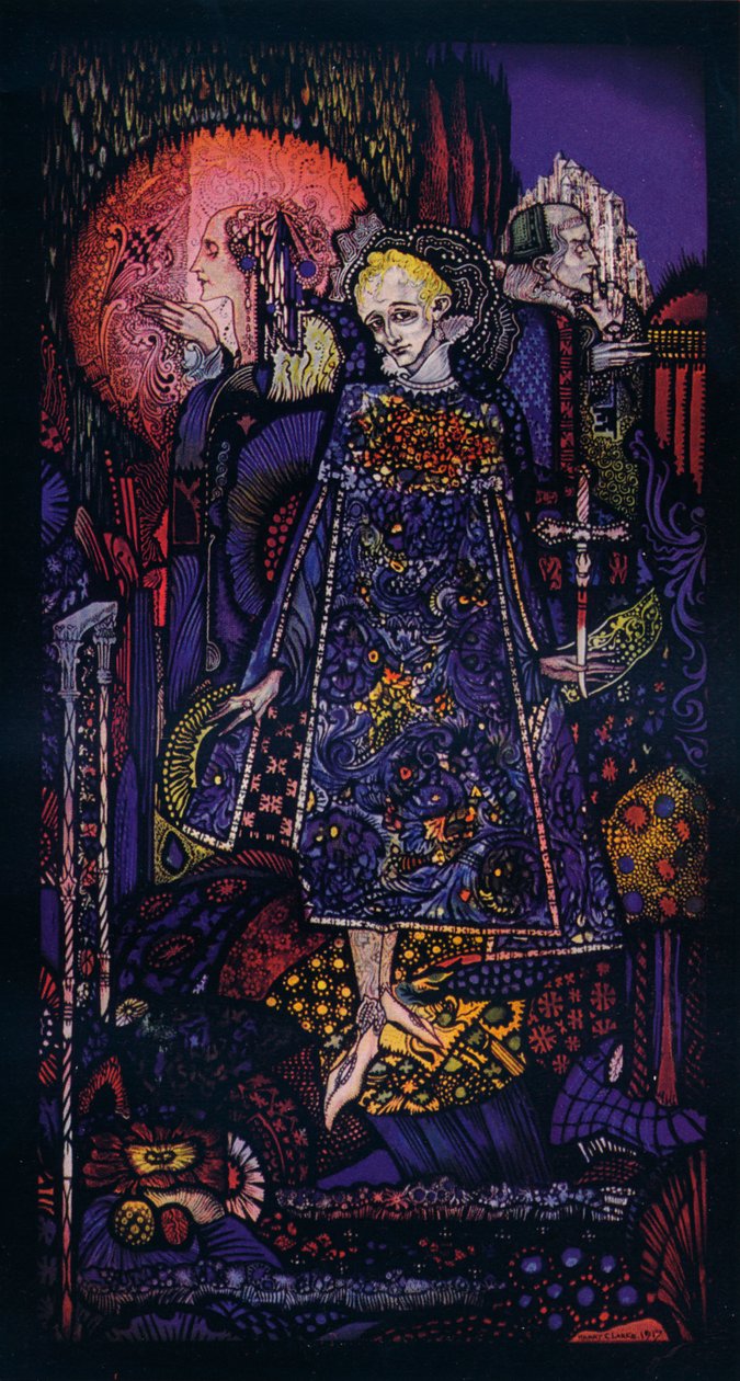 A Canção do Príncipe Louco, c1917 de Harry Clarke