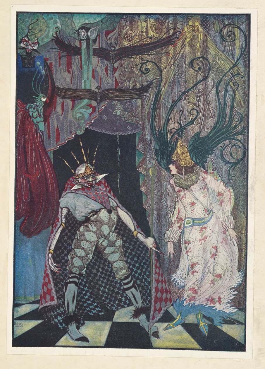 O companheiro de viagem.
Que lhe cortem a cabeça. de Harry Clarke
