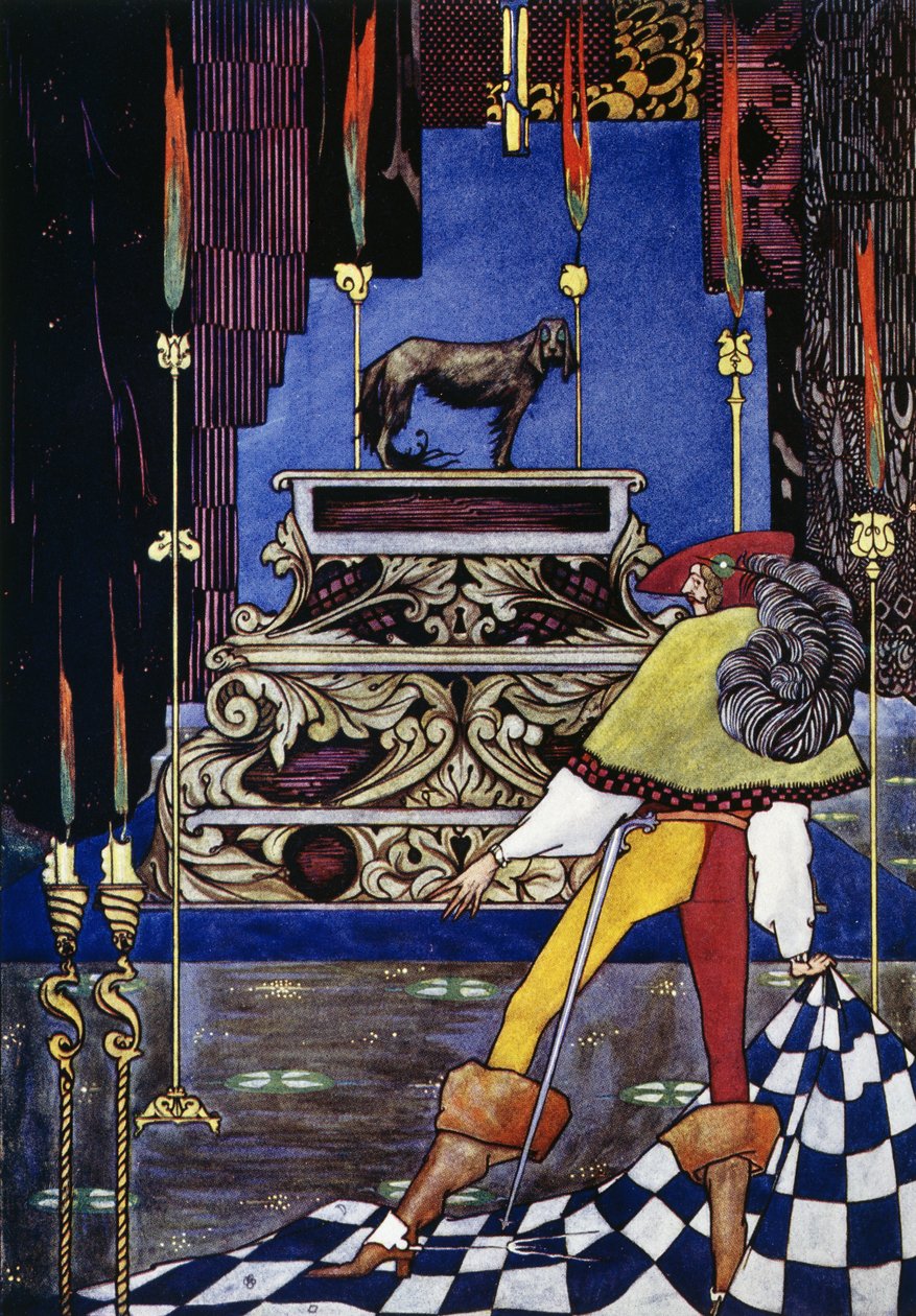 A caixa de fábulas, conto de fadas de Hans Christian Andersen (1805-1875), ilustração de Harry Clarke (1890-1931) de Harry Clarke