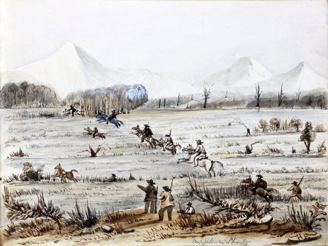 Caça à raposa, Estreito de Magalhães (Chile) de Harry Edmond Edgell