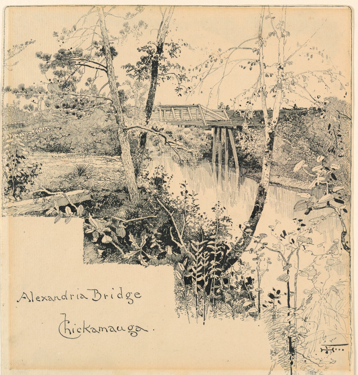 Ponte de Alexandria, Chickamauga de Harry Fenn