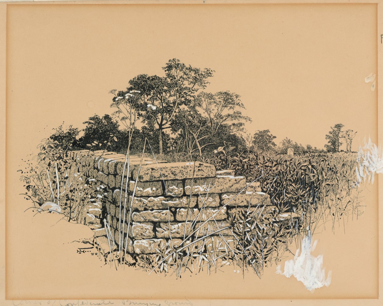 Cemitério Confederado de Esquina de Harry Fenn