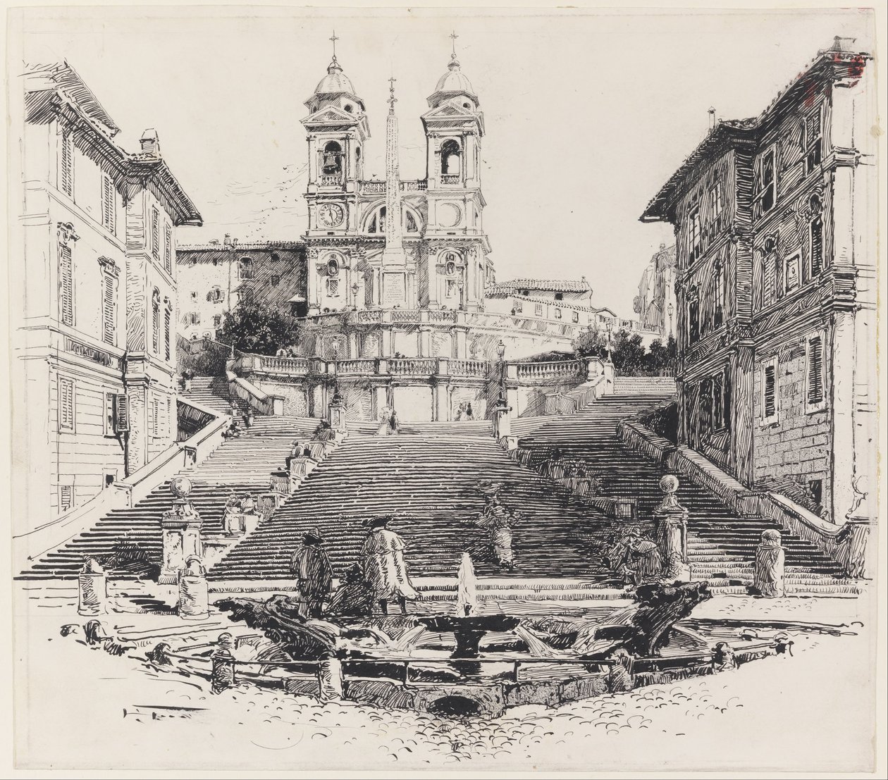 Casa de Keats em Roma de Harry Fenn