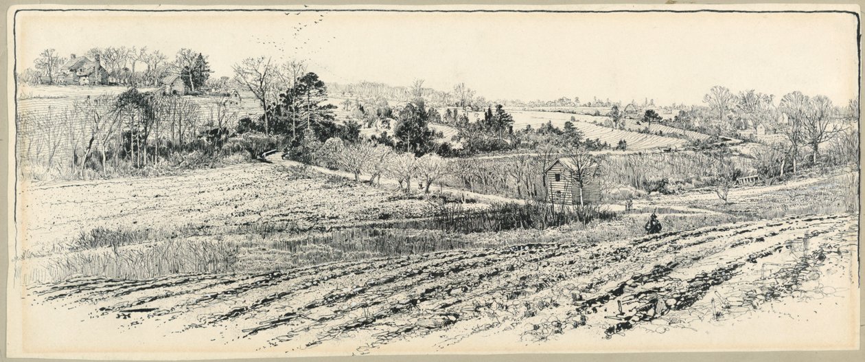 O campo de batalha em Beaver Dam Creek de Harry Fenn