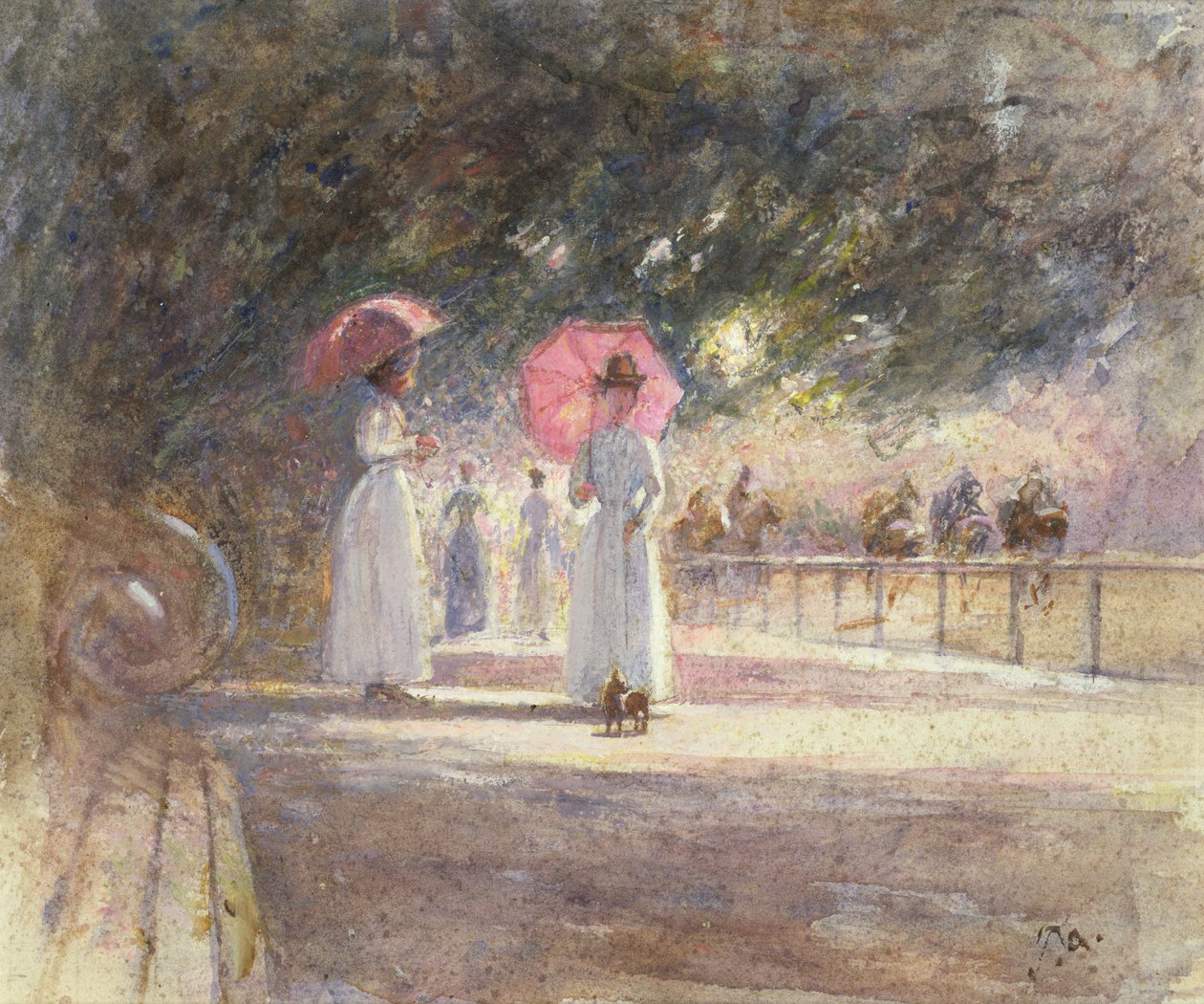 Rotten Row (óleo sobre tela) de Harry Fidler