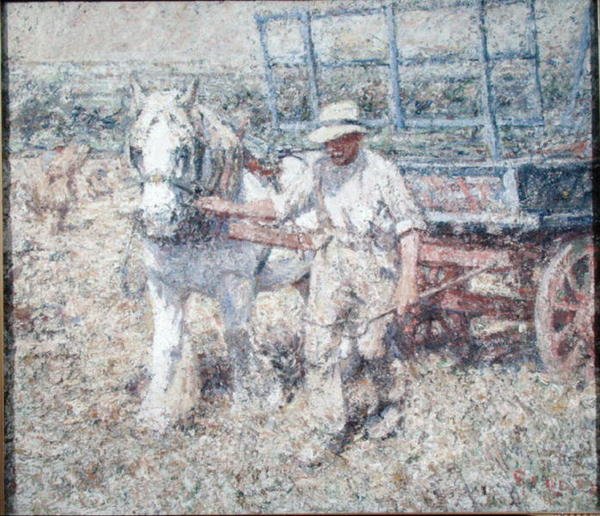 O lavrador (óleo sobre tela) de Harry Fidler