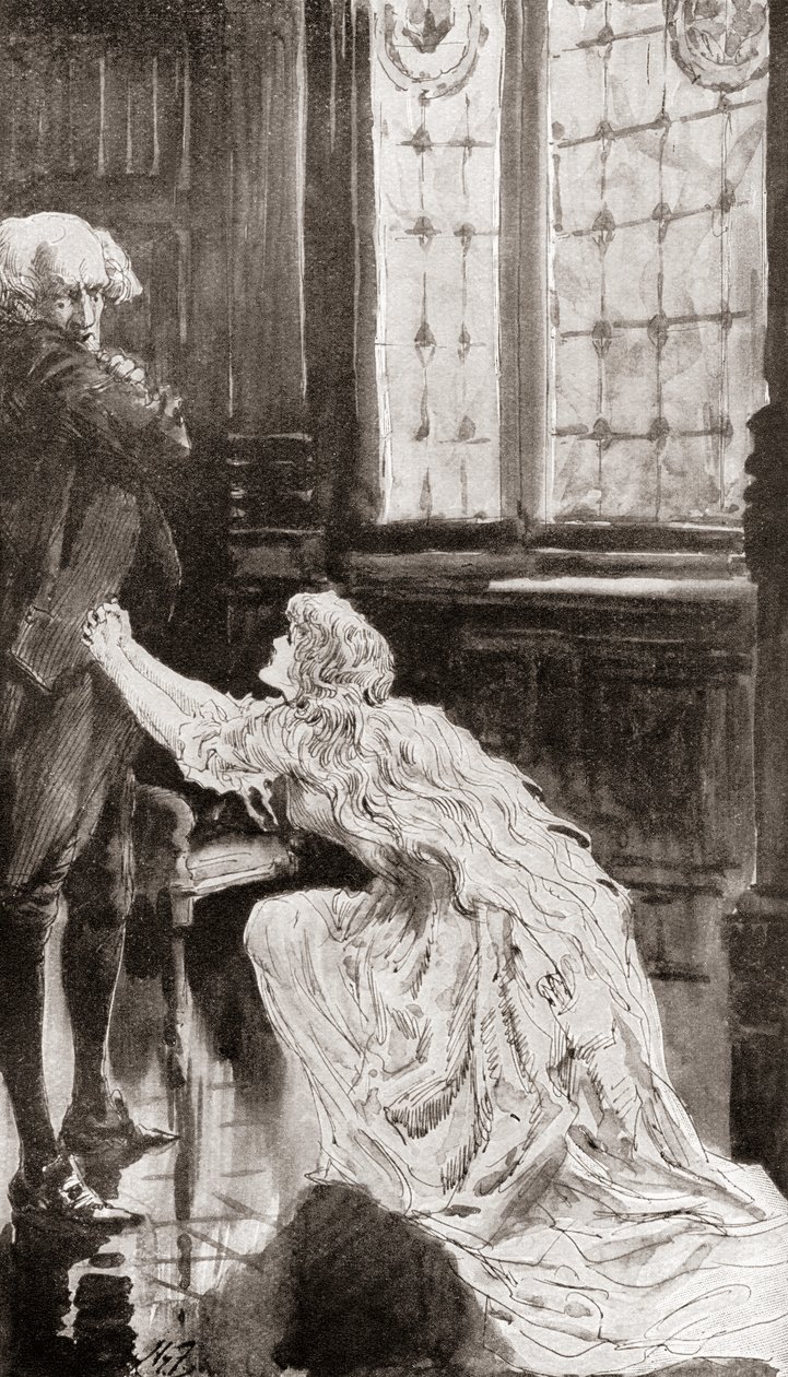 Ilustração de Harry Furniss para o conto The Lazy Tour of Two Idle Apprentices from The Christmas Books de Charles Dickens de Harry Furniss