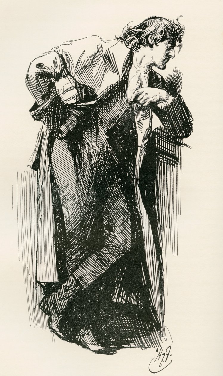 Ilustração para o romance de Charles Dickens Um Conto de duas cidades de Harry Furniss