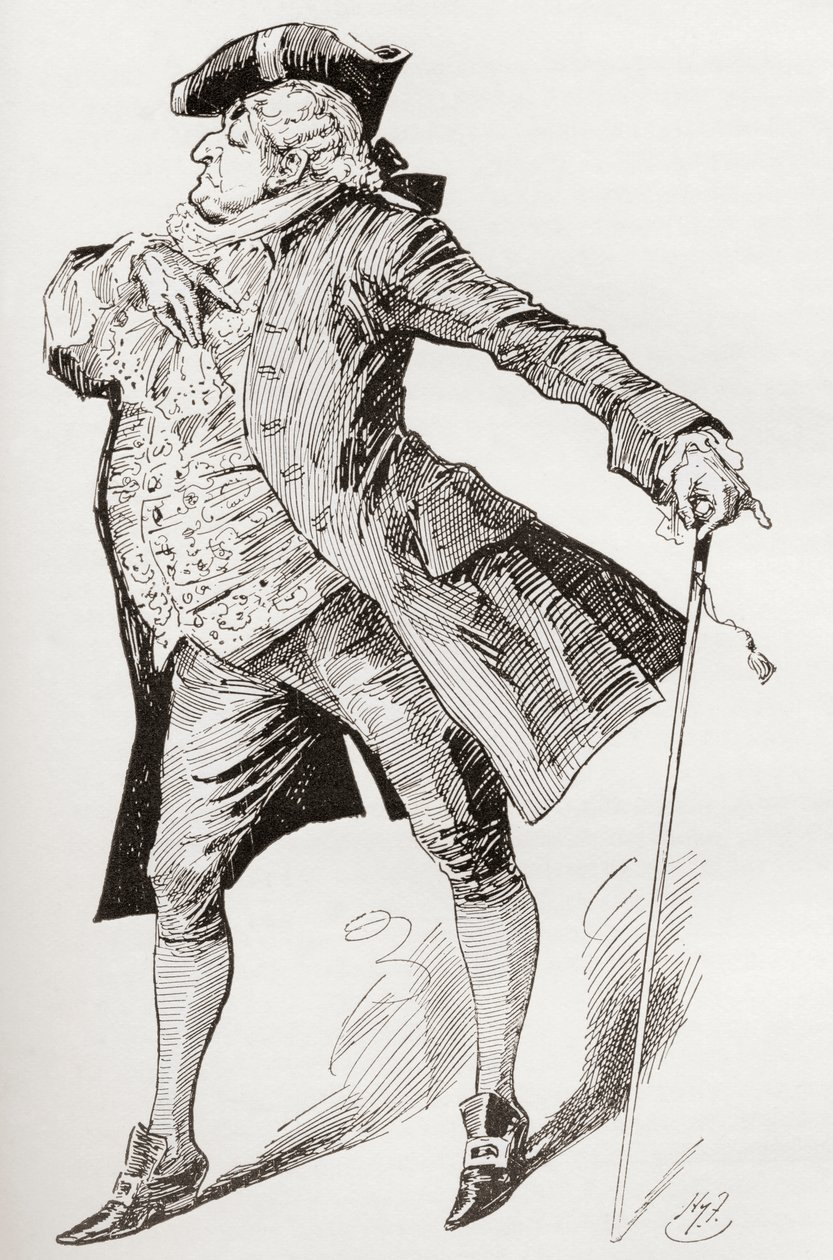 Ilustração para o romance de Charles Dickens Um Conto de duas cidades de Harry Furniss