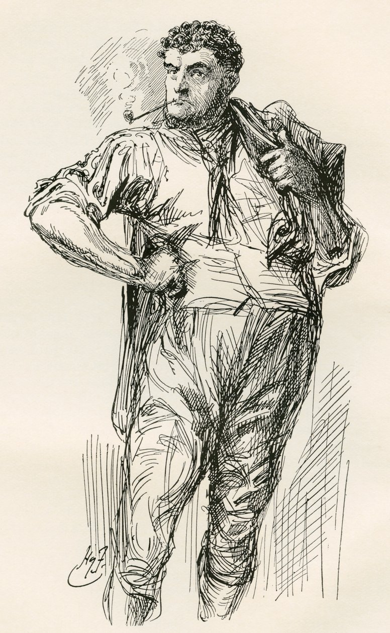Ilustração para o romance de Charles Dickens Um Conto de duas cidades de Harry Furniss