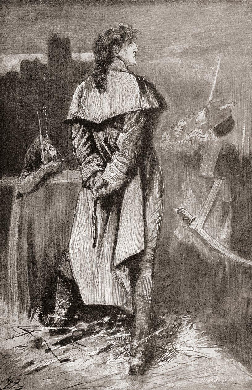 Ilustração para o romance de Charles Dickens Um Conto de duas cidades de Harry Furniss
